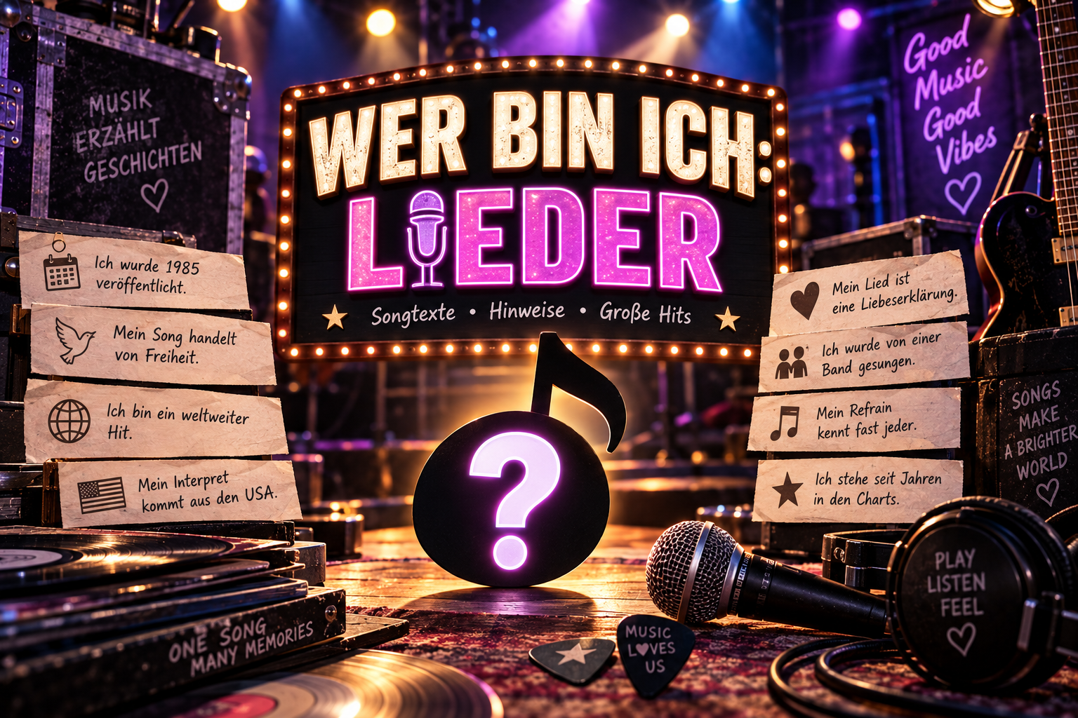 Wer bin ich: Lieder